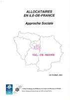 Couverture de la publication : Allocataires en Île-de-France - approche sociale - Val-de-Marne - octobre 2003