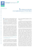 Couverture de la publication : Les réformes territoriales et ses implications pour le Val-de-Marne