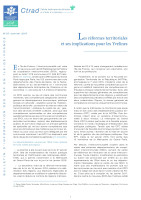 Couverture de la publication : Les réformes territoriales et ses implications pour les Yvelines