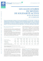 Couverture de la publication : Les allocataires du revenu de solidarité active en Île-de-France au 31 mars 2018