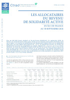 Couverture de la publication : Les allocataires du revenu de solidarité active en Île-de-France au 30 septembre 2018
