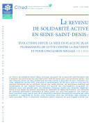 Couverture de la publication : Le revenu de solidarité active en Seine-Saint-Denis : Évolutions depuis la mise en place du plan pluriannuel de lutte contre la pauvreté et pour l’inclusion sociale 2013 2018