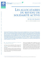 Couverture de la publication : Les allocataires du revenu de solidarité active en Île-de-France au 31 décembre 2018