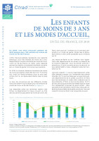 Couverture de la publication : Les enfants de moins de 3 ans et les modes d’accueil, en Île-de-France, en 2018