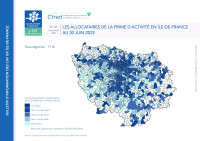 Couverture de la publication : Les allocataires de la prime d'activité en Île-de-France, au 30 juin 2022