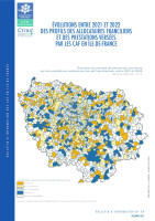Couverture de la publication : Evolutions entre 2021 et 2022 des profils allocataires franciliens et des prestations versées par les Caf en Île-de-France