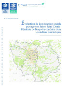Couverture de la publication : Évaluation de la médiation sociale partagée en Seine-Saint-Denis : résultats de l’enquête conduite dans les ateliers numériques