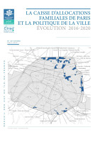 Couverture de la publication : La caisse d’allocations familiales de Paris et la politique de la ville - Évolution 2016-2020