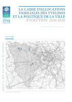 Couverture de la publication : La caisse d’allocations familiales des Yvelines et la politique de la ville - Évolution 2016-2020