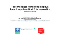 Couverture de la publication : Les ménages franciliens inégaux face à la précarité et à la pauvreté