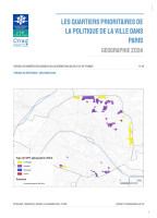 Couverture de la publication : Les quartiers prioritaires de la politique de la ville dans Paris – Géographie 2024