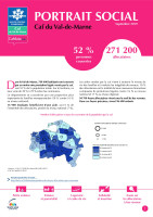 Couverture de la publication : Portrait social de la Caf du Val-de-Marne - 2019