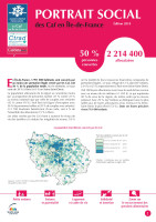 Couverture de la publication : Portrait social des Caf en Île-de-France - 2018