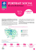 Couverture de la publication : Portrait social des Caf en Île-de-France - 2020
