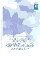 Couverture de la publication : Les bénéficiaires du revenu de solidarité active dans le Val-de-Marne en 2019