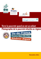 Couverture de la publication : Vivre la pauvreté quand on est un enfant- photographie de la pauvreté infantile en régions